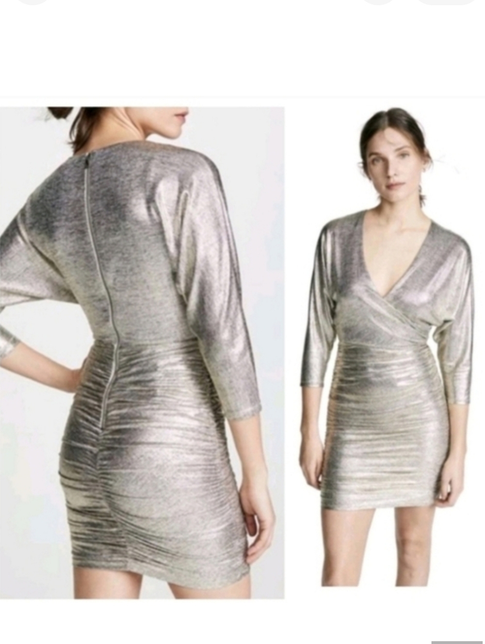 Alice + Olivia Pace Batwing Sleeve Mini Dress Size 2